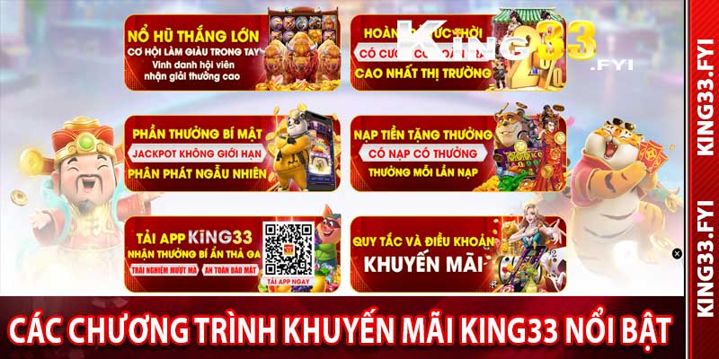 Tổng hợp các chương trình khuyến mãi King33 nổi bật